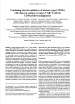 Combining selective inhibitors of nuclear export (SINEs) with chimeric antigen receptor (CAR) T cells for CD19‑positive malignancies.