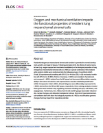 Oxygen and mechanical ventilation impede the functional properties of resident lung mesenchymal stromal cells
