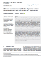 Effects of amiloride on acetylcholine-dependent arterial vasodilation evolve over time in mice on a high salt diet